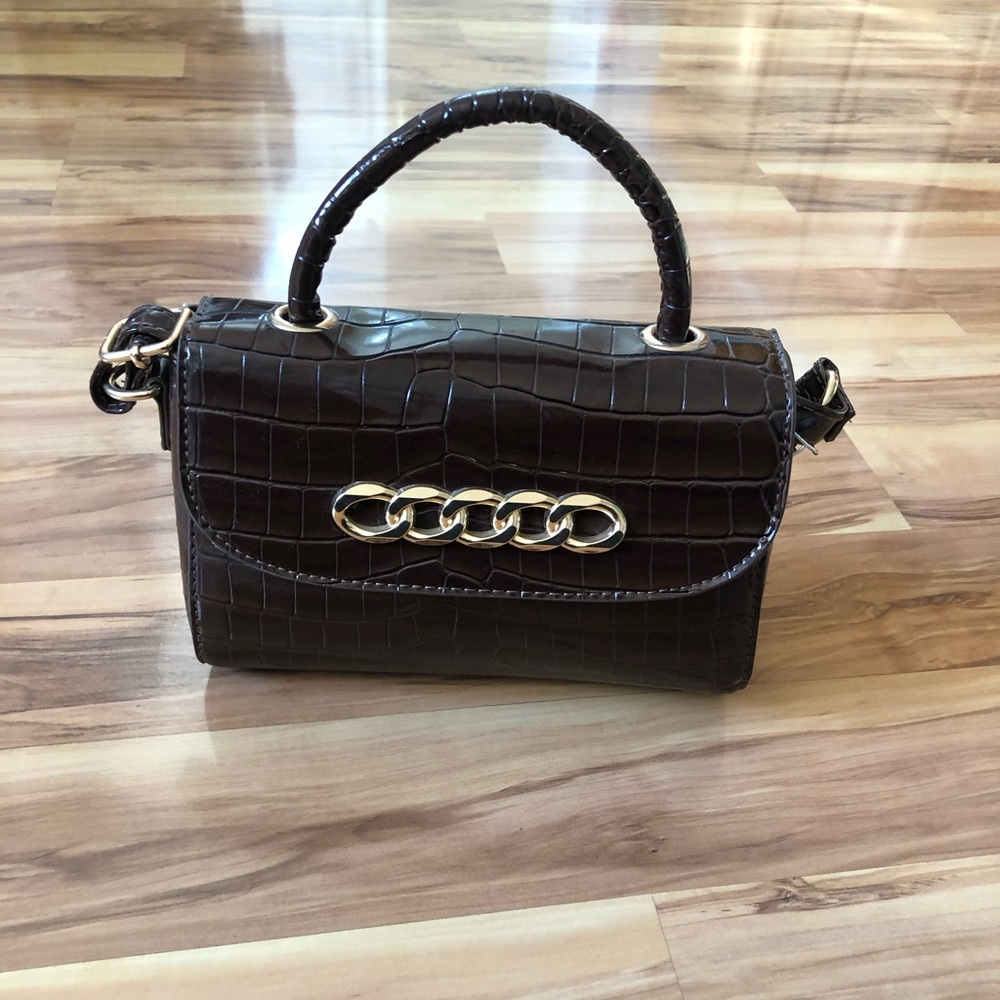 New! Chocolate brown handbag